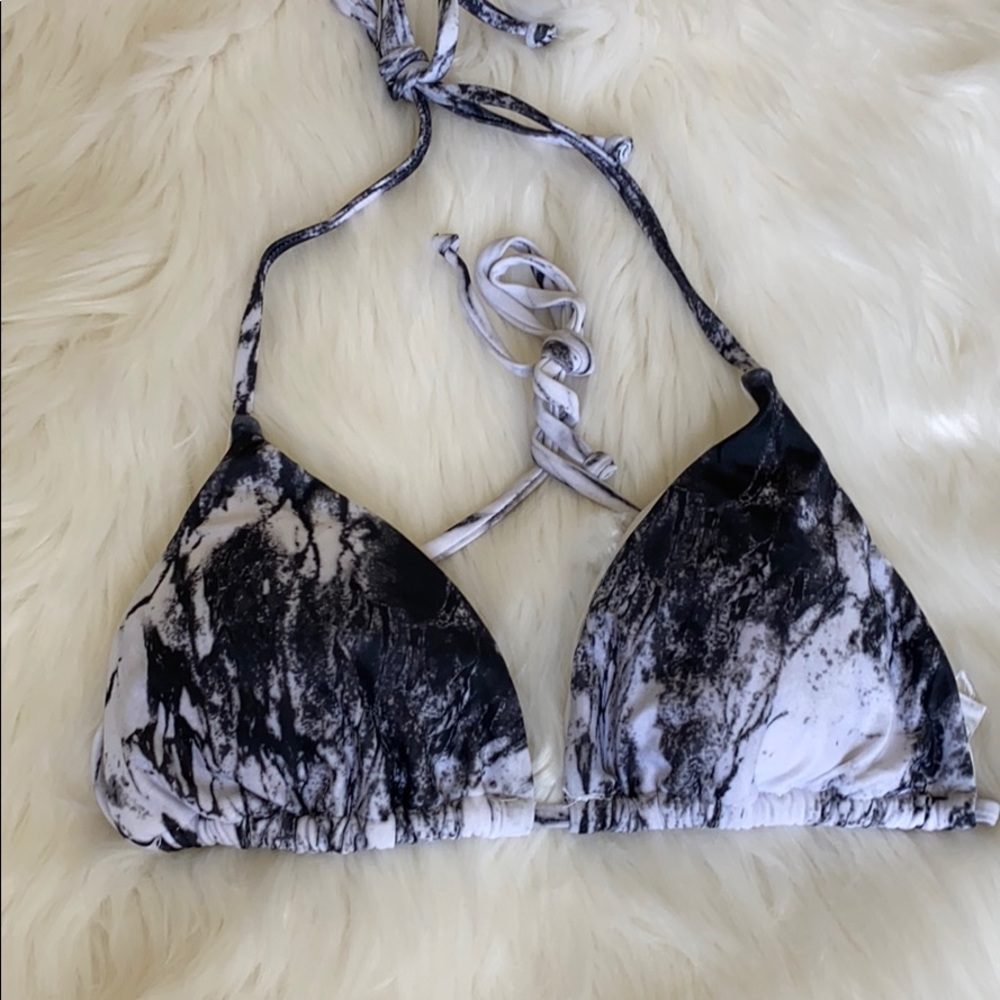 Marble bikini top